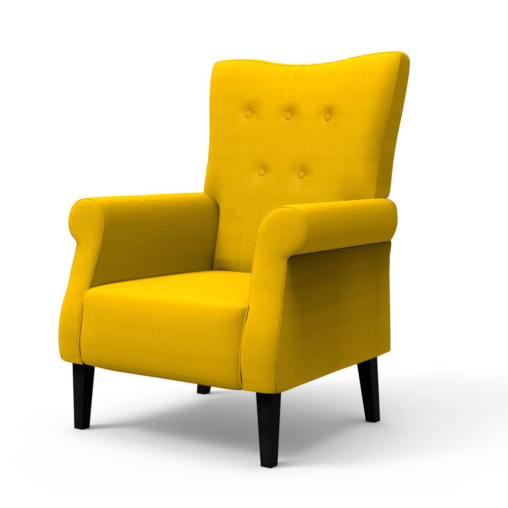 High Back chairs - Canary Yellow | Accent Chairs | Rainforest Italy